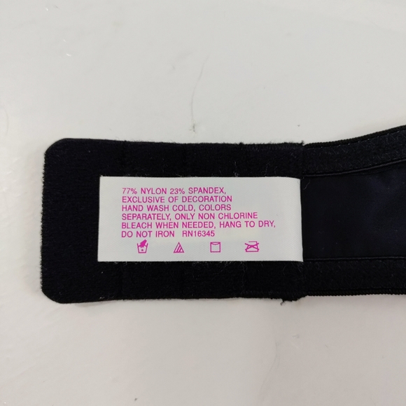 Lily of France Perfect Lift Padded Black T-Shirt Bra Plus Size 38C - Picture 3 of 11